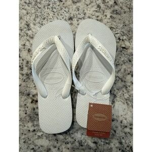 Havaianas Top Flip Flop Unisex Sandals, White, 39/40, US-Mens 6/7, Womens 7/8
